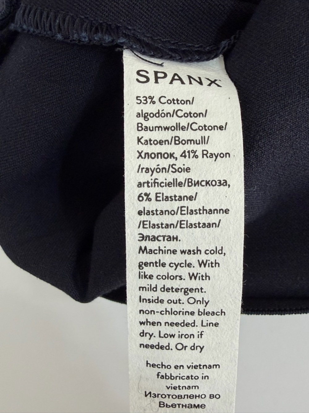 Spanx Women's Polished 6" Short Classic Navy Size XL - Picture 3 of 10